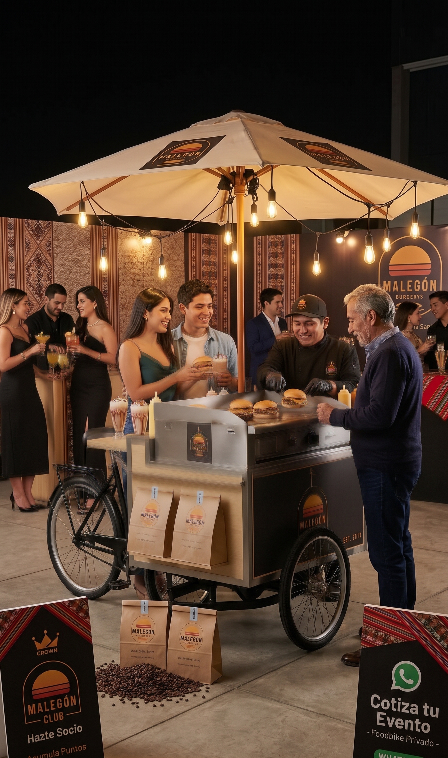 Foodbike oficial de Malecón Burger Club para eventos privados